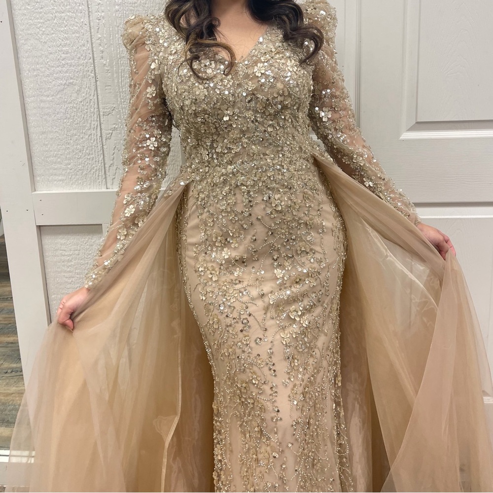 Elegant Sequin Embellished Gown